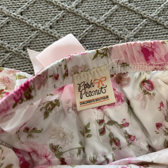 Posh Peanut Ruffled Floral Bummie ~ L - Picture 2 of 8